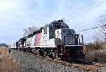 M&NJ TFT Train approaching the Leone Rd Xing in Chester